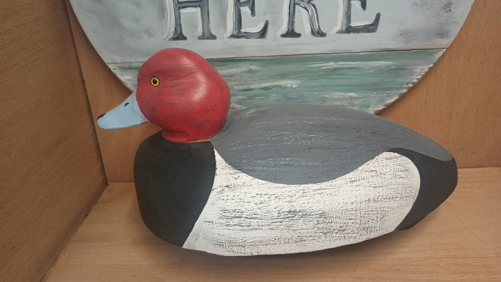 REDHEAD HAND CARVED Decoy