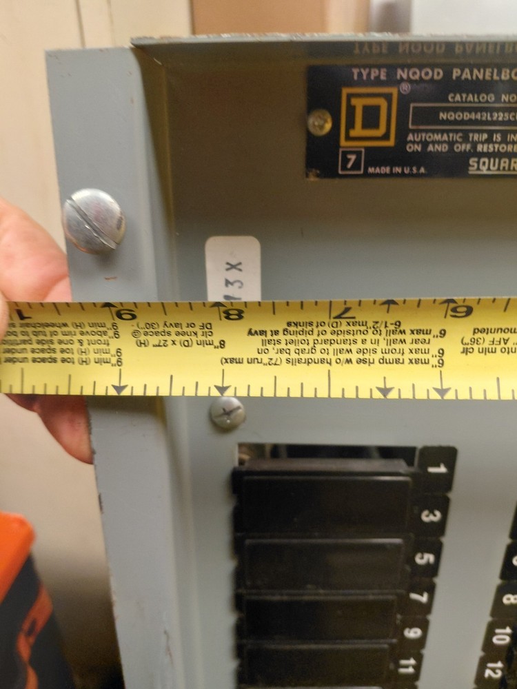 Square D Panel Interior, NQOD442L225CU, Series E2