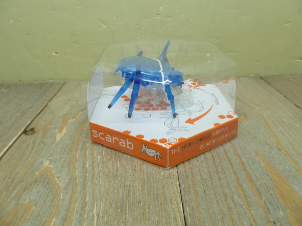 2017 HEXBUG Scarab Blue Micro Robotic Creature NEW Sealed Hex Case 19182BB