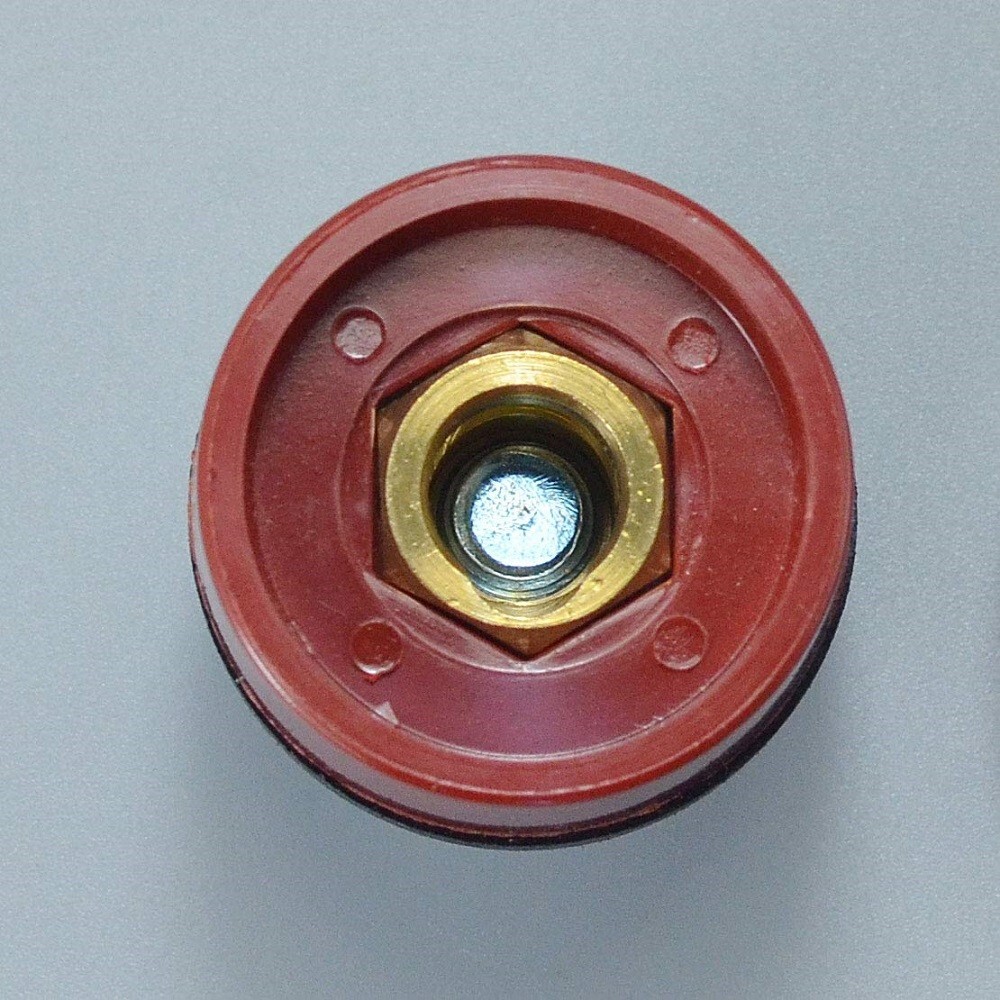 RIVERWELD TIG Welding Cable Panel Socket Dinse Quick Fitting Dkz10-25 2pk RED