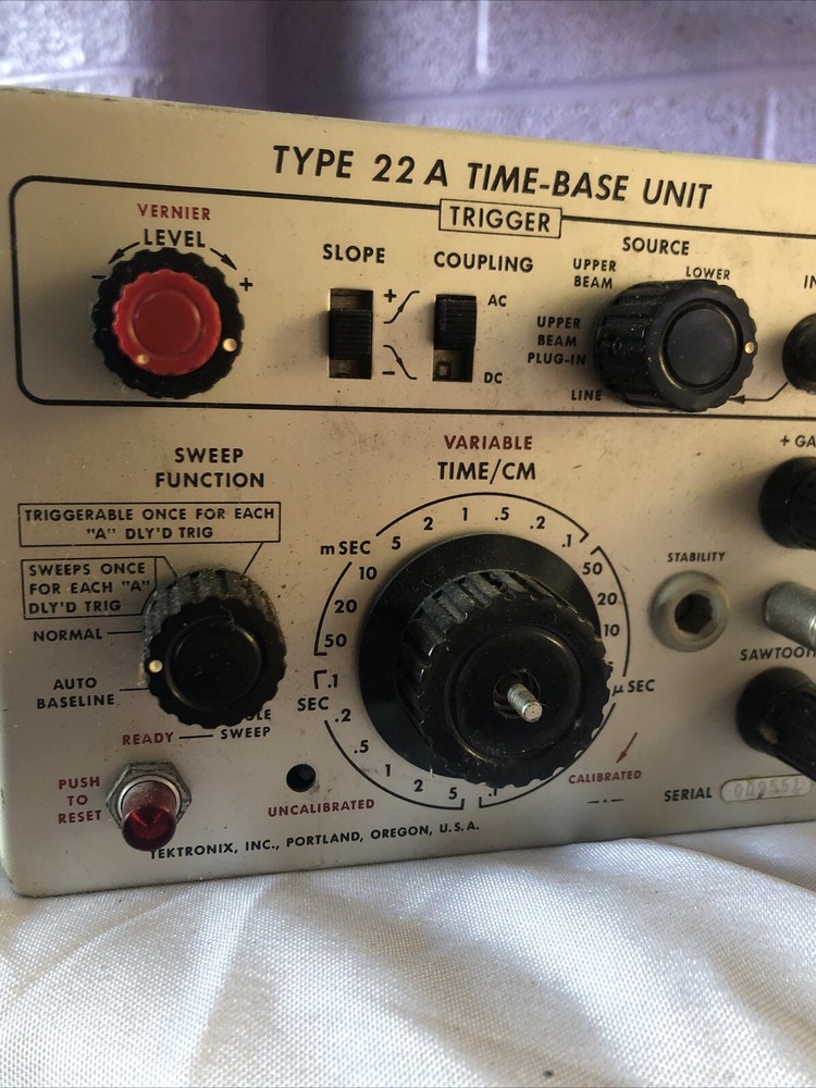 TEKTRONIX TYPE 22A TIME BASE