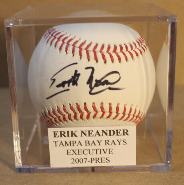 NEANDER, ERIK   (2007--PRES)   RAYS  SIGN BASEBALL