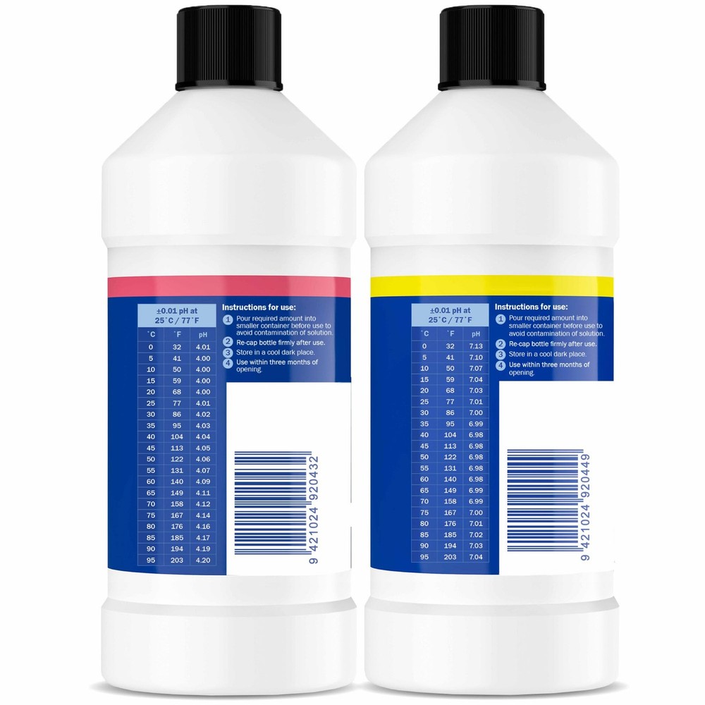 pH 4.0 & 7.0 Calibration Solution Kit - pH Meter & pH Pen Calibration for Bal...