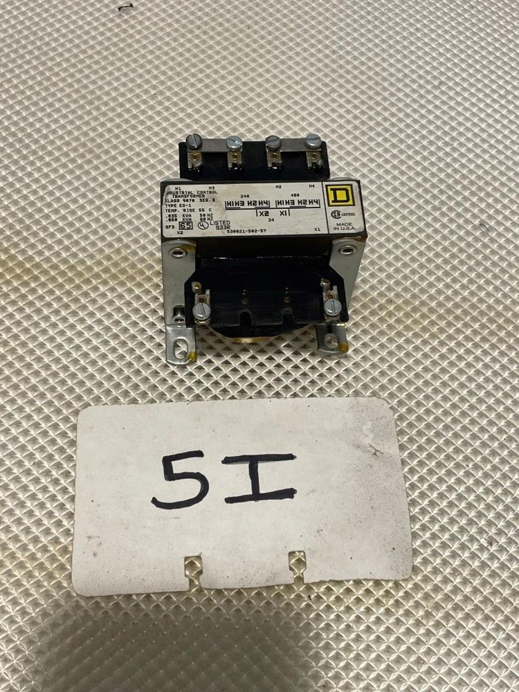 ONE USED SQUARE D CONTROL TRANSFORMER 9070 EO-1