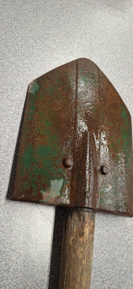 WW2 USMC M43 Entrenching Tool, Modified With Fixed Handle. Rare