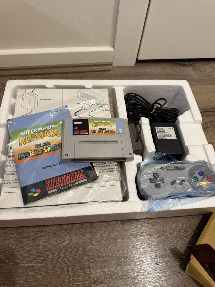 Super Nintendo console boxed - Marios 5 game value pack PAL