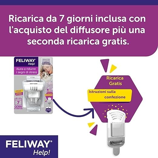 FELIWAY® Help! 7 Day Diffuser + Refill - Antistress Cat