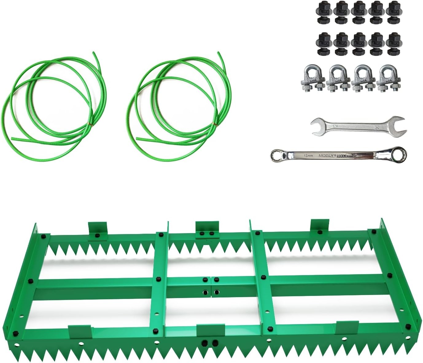 Heavy Duty Drag Harrow Driveway Grader Toothed Harrow – Clever 2-in-1 Design