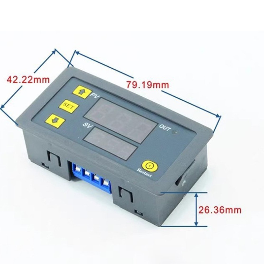 110220V Programmable Digital Time Relay Cycle Delay Module with LED Display