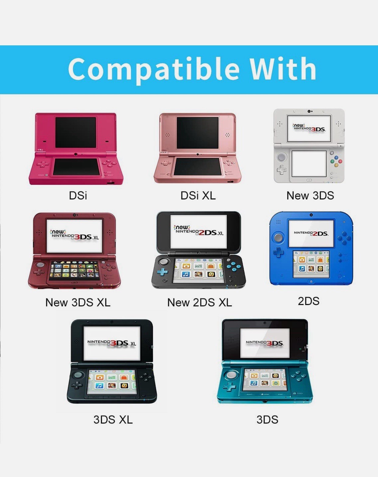 AC Adapter Home Wall Charger Cable for Nintendo DSi/ 2DS/ 3DS/ DSi XL System