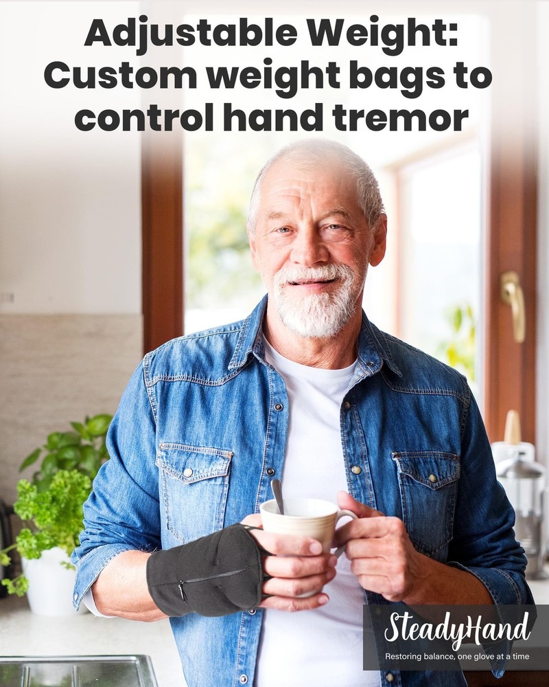 SteadfastGrip Variable Weight Gloves: Effective Tremor Management and Improve...
