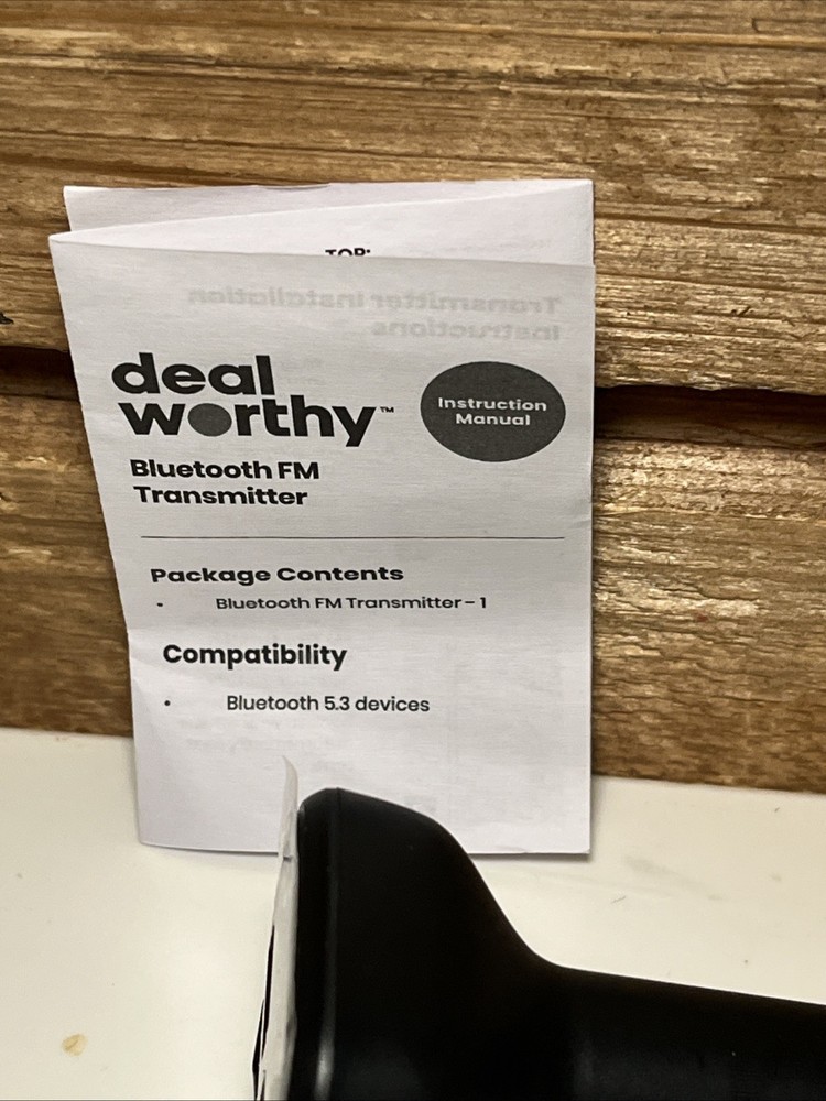 deal worthy Wireless Bluetooth FM Transmitter & Car Charger w/ 2 USB Ports