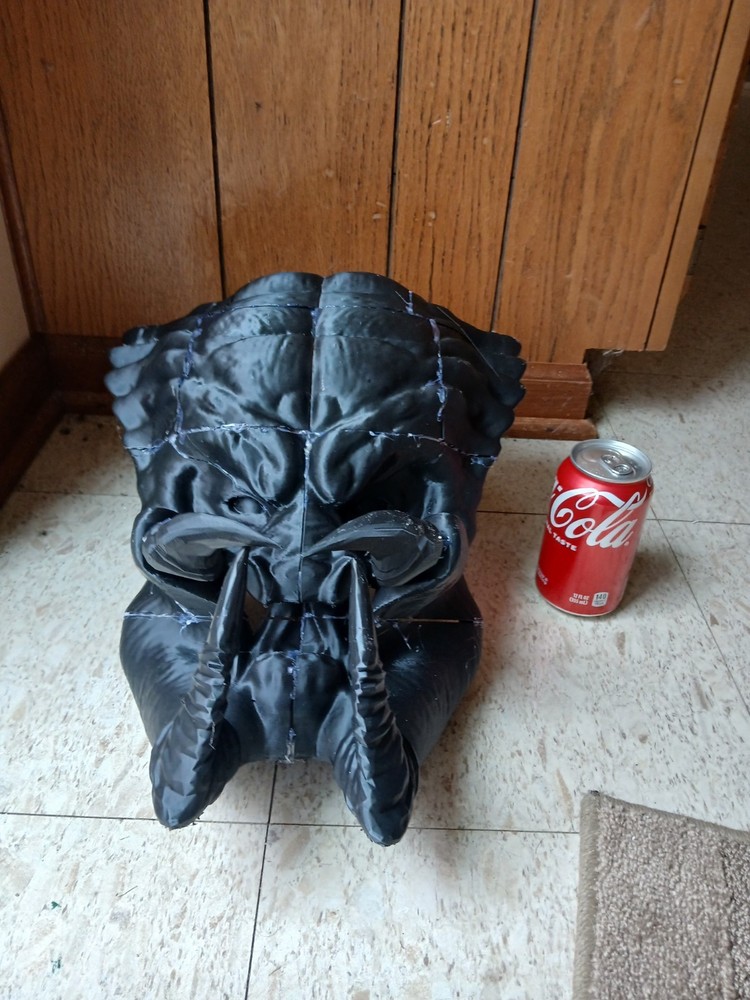 UNFINISHED predator Hunter Cosplay, 3D Printed, Hand Made Mask