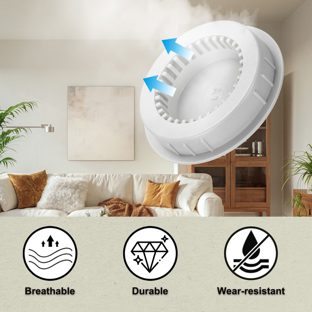 4 pcs round oven cover 50mm/2" for ceiling grey