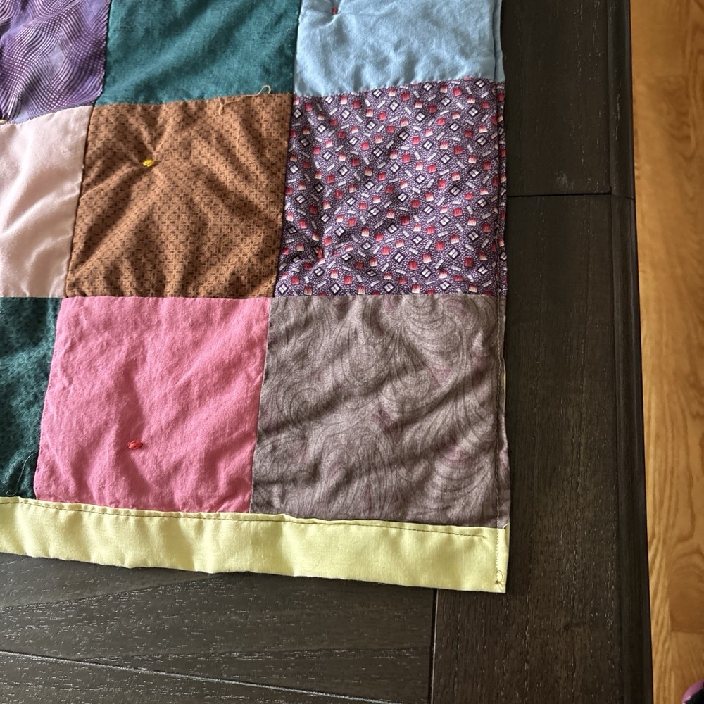 Handmade Quilt/Throw/Lap Blanket Animals Patchwork Squares, 48”X 36”.