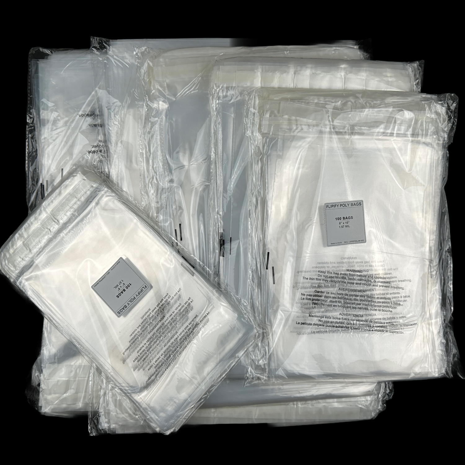 Resealable Suffocation Warning Poly Bags Mailers Plastic Amazon FBA