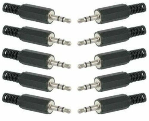 10 x jack plug 3.5mm. STEREO . Jack Jack Plug. solder