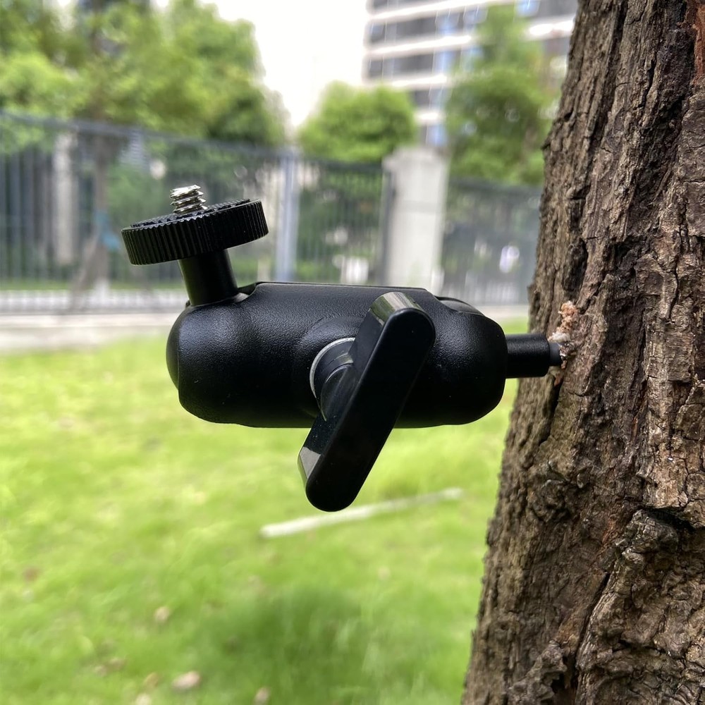 Adjustable Trail Camera Tree Mount: Game Outdoor Mounting Black