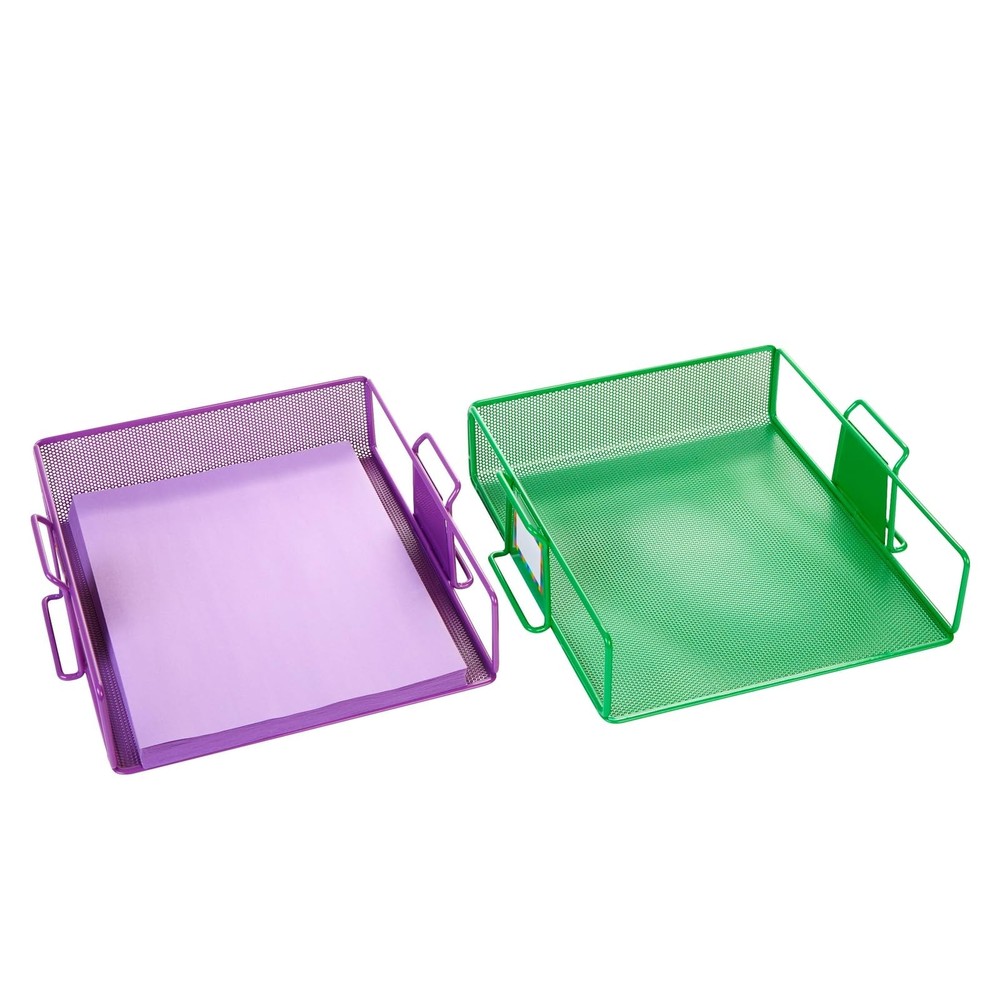 Really Good Stuff Stackable Letter-Size Wire Rack™ - 6 Colors Primary, 6 T