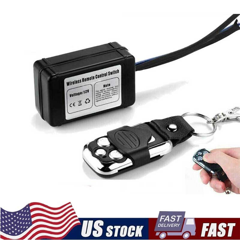 US Wireless Remote Control ON/Off Switch Strobe For LED Work Light Bar Offroad
