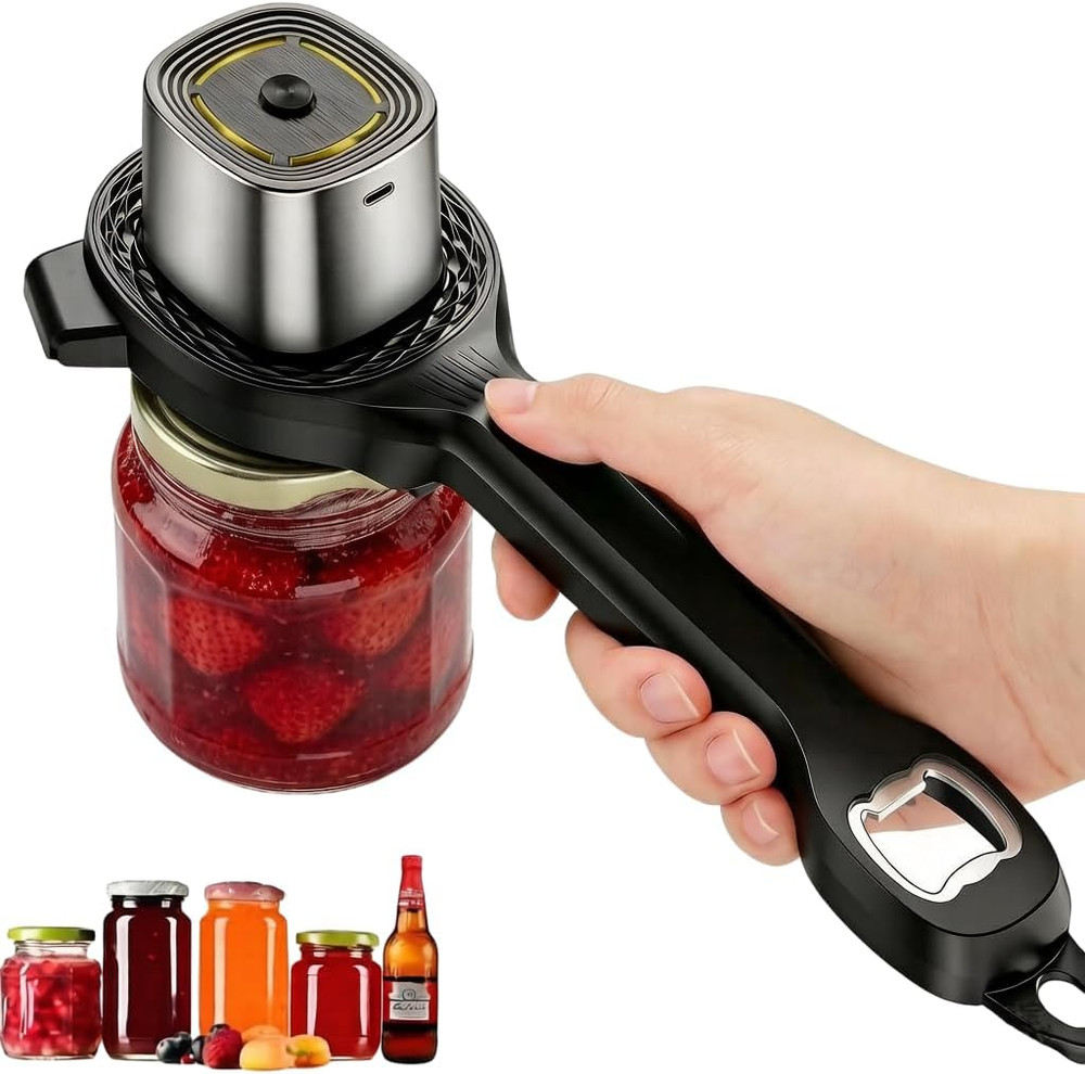 Electric Adjustable Jar and Bottle Opener, Smoothly Electric Adjustable Design,