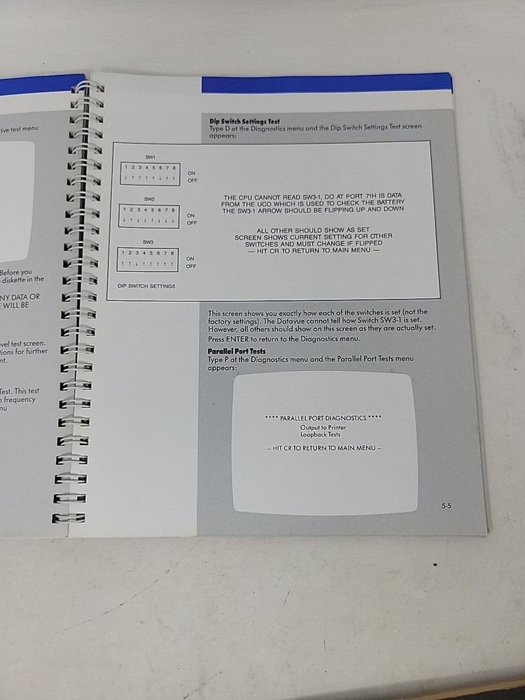 Genuine Manual For Datavue 25 Portable Lunchbox Personal Computer
