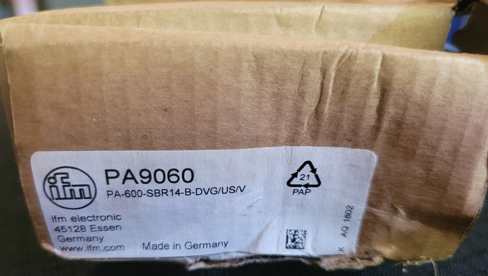 PA9060 IFM ELECTRONIC PRESSURE SENSOR NEW