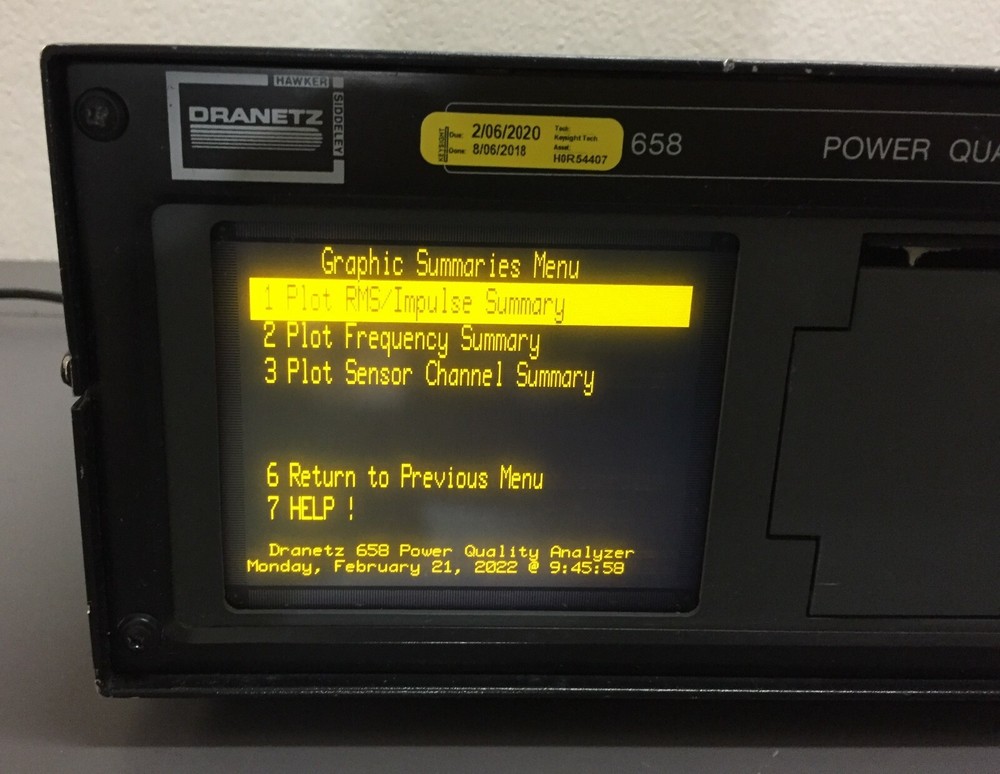 Dranetz 658-400 Power Quality Analyzer