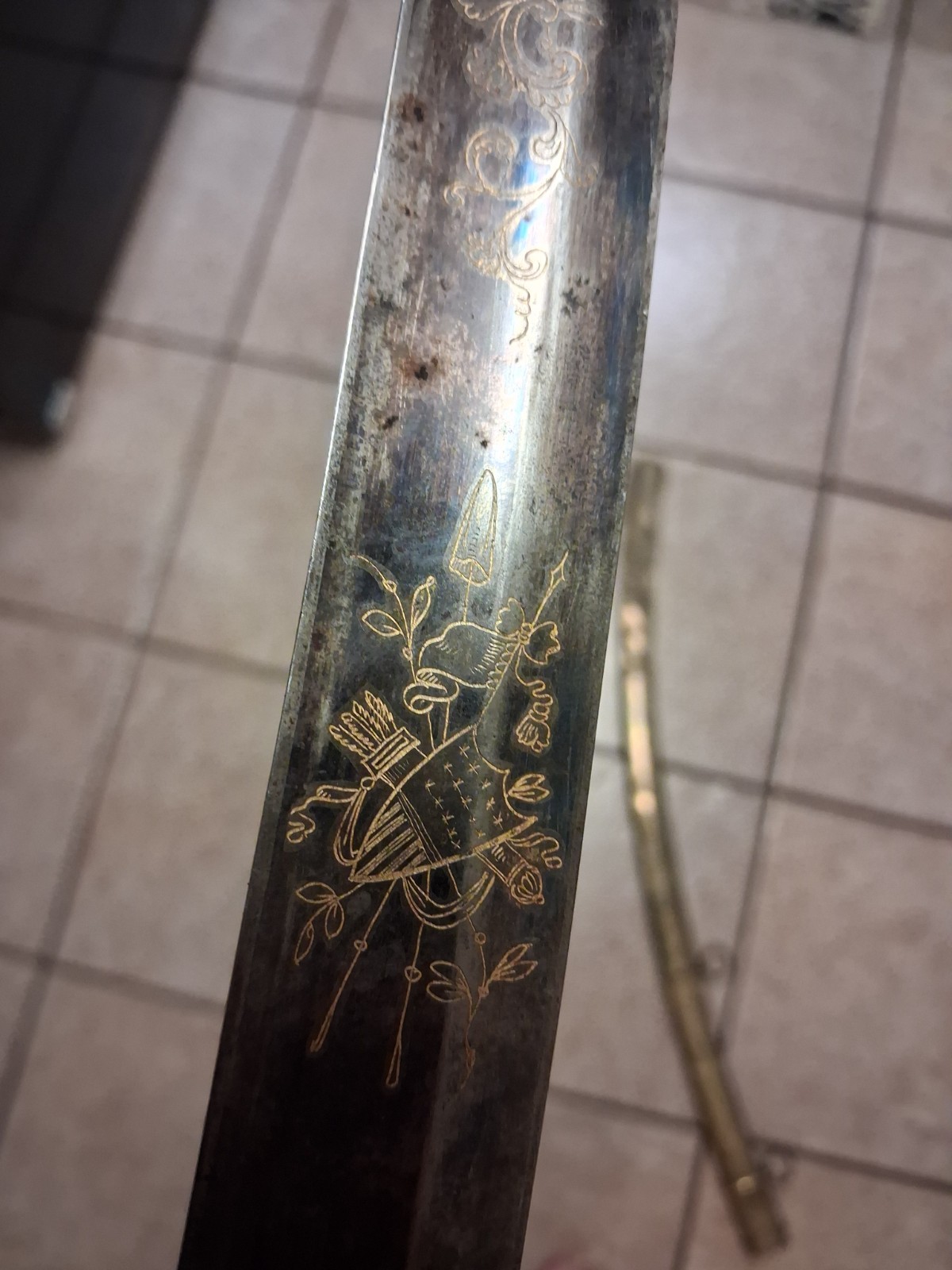 Signed John Prosser of London- War of 1812 Infantry Officers Sword w Scabbard