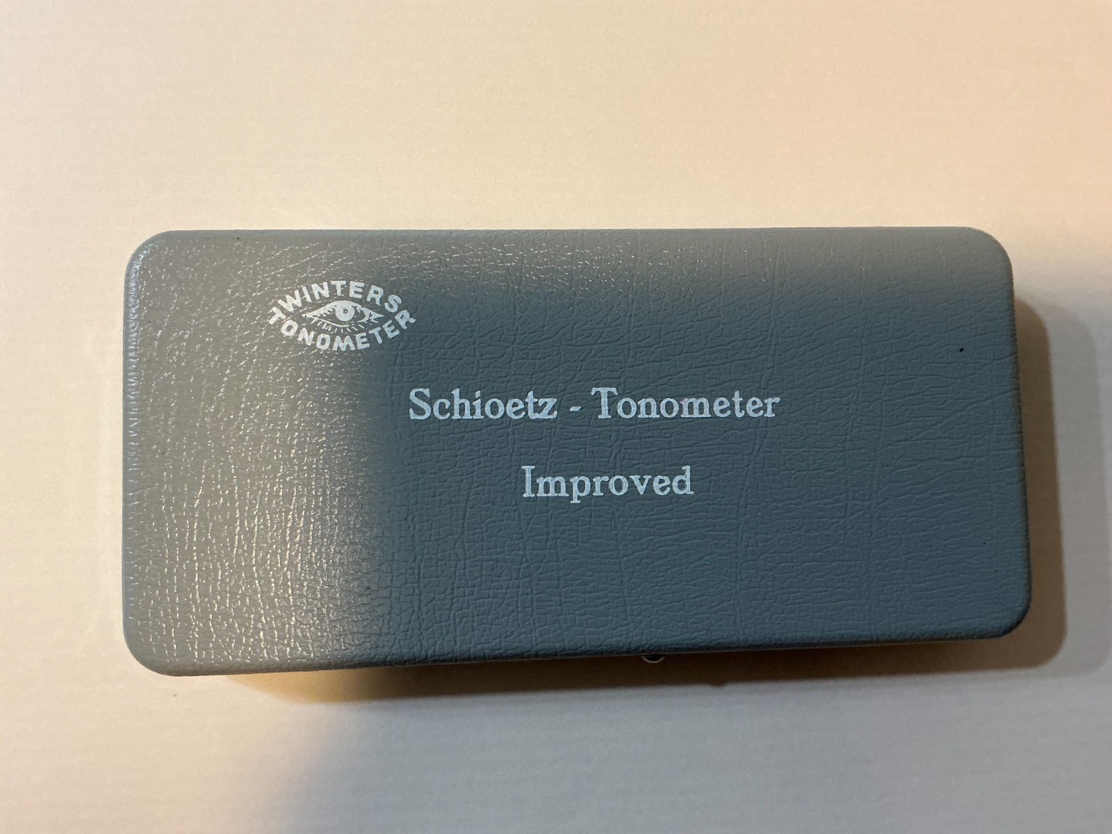 VINTAGE SCHIOETZ - TONOMETER 1955 IMPROVED ORIGINAL BOX PAPERWORK OUTSTANDING!