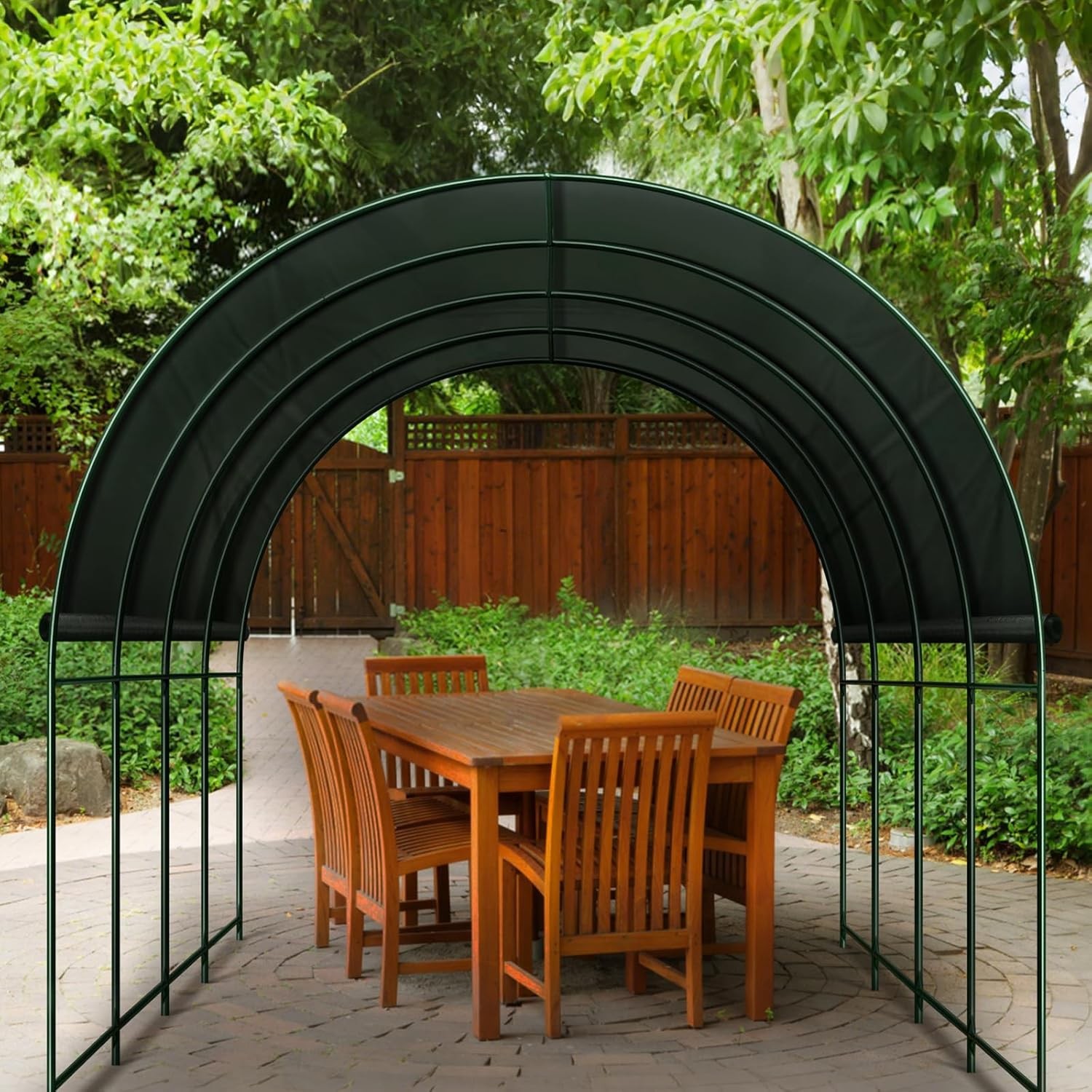 Large Size Steel Garden Arch Rose Arbor Climbing Plant Grape Support Frame Yard
