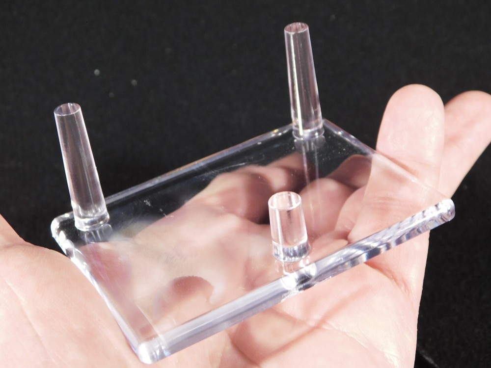 Heavy Duty THREE Post SPHERE Display Stand LARGER Size Clear Acrylic