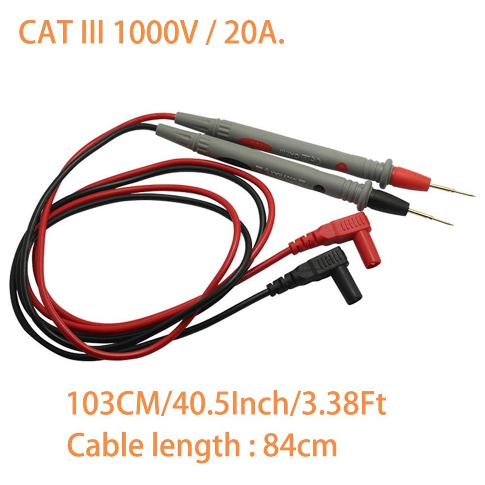 Precision Gold-Plated Leads for Voltage, Current, and Resistance Testing