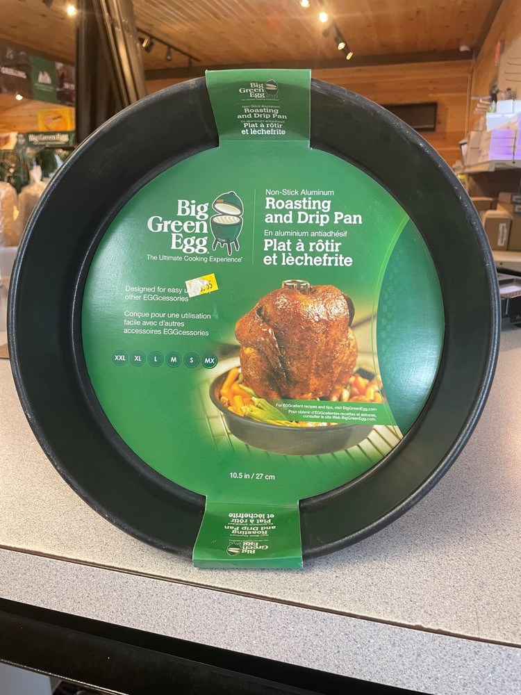 Green Egg Round Drip pan 10.5" diameter for grilling, baking, or roasting