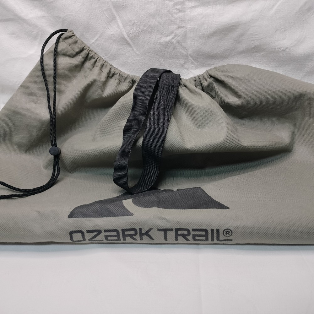 Ozark Trail Large Drawstring Storage Bag Gray 22x23 w/Handle LOGO Versatile