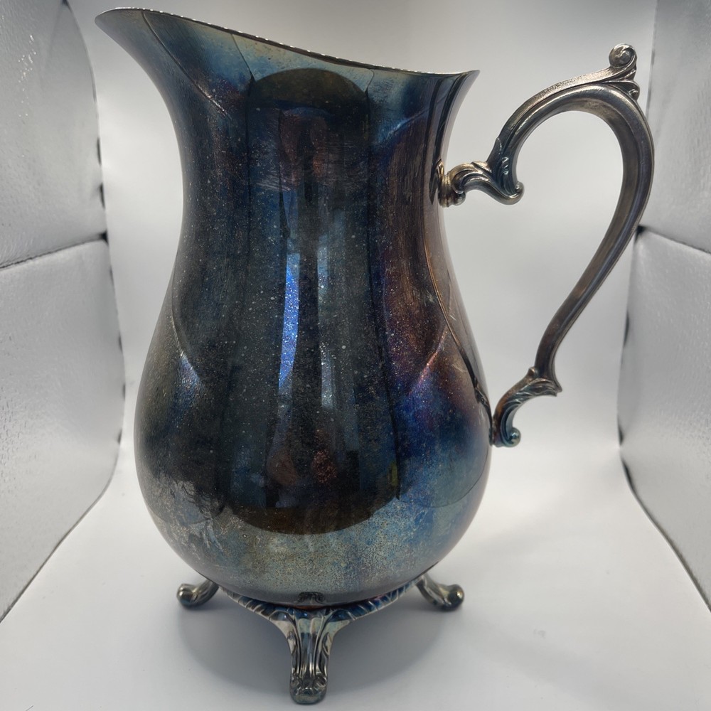 Silver plated water pitcher
