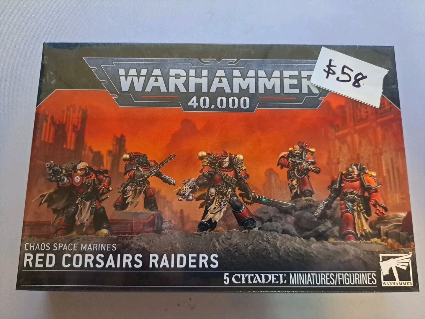 Warhammer 40K Chaos Space Marines Red Corsair Raiders New
