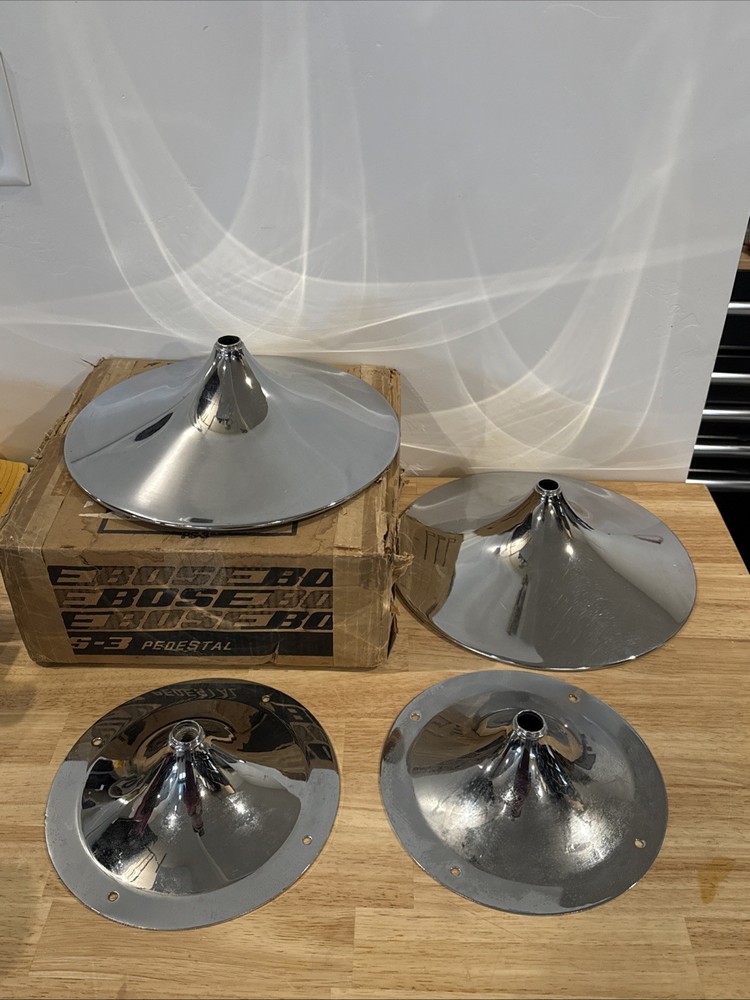 Bose PS-3 Tulip Stands 901 Chrome Missing Posts New NOS With Box