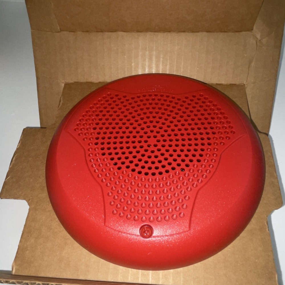 System Sensor SPCR SpectrAlert Advance Ceiling Speaker - Red - New - Box Worn