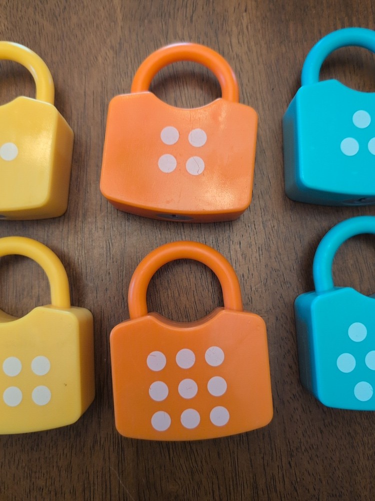 Number Learning Locks & Keys Educational Learning Incomplete *Missing Lock #2*