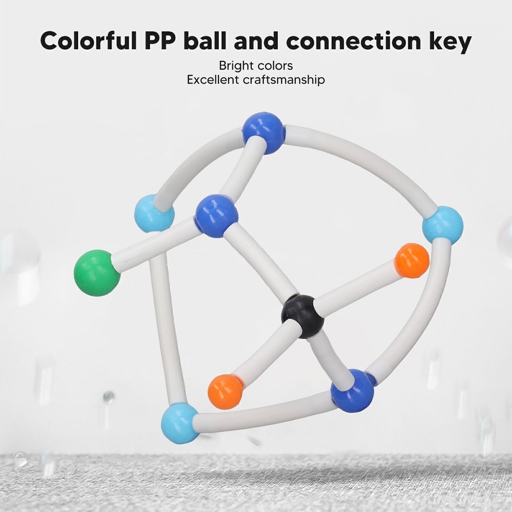 Chemistry Molecular Model Kit Vibrant Color 3D Educational Micro Molecular