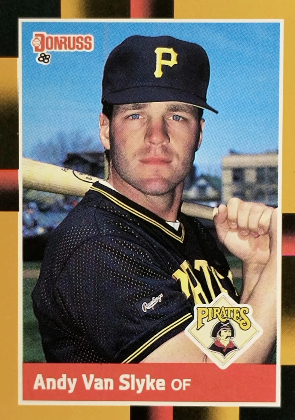 Pittsburgh Pirates ANDY VAN SLYKE Game Used 1990 Rare 1 Year Model M110 Bat