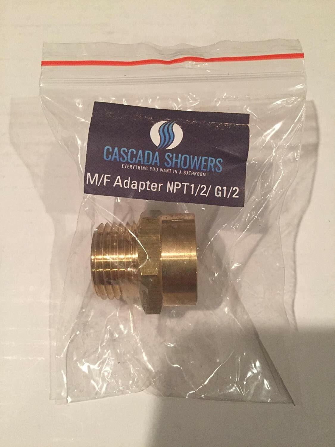 G Thread (Metric BSPP) Female to NPT Thread Male Pipe Fitting Adapter