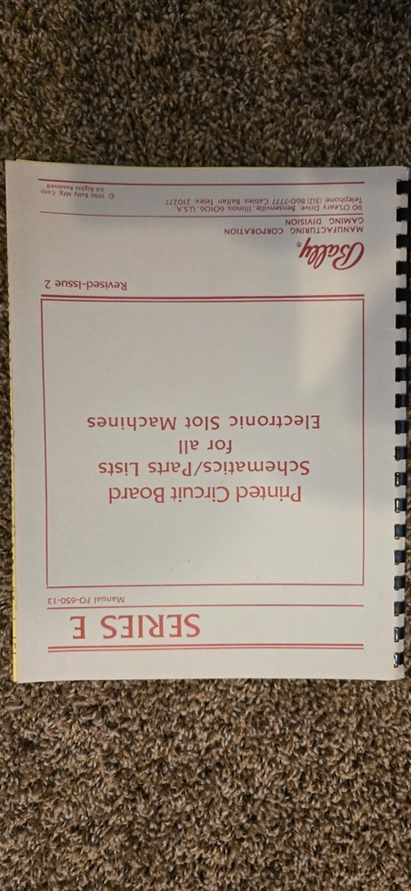 Slot machine test set for electrical operations