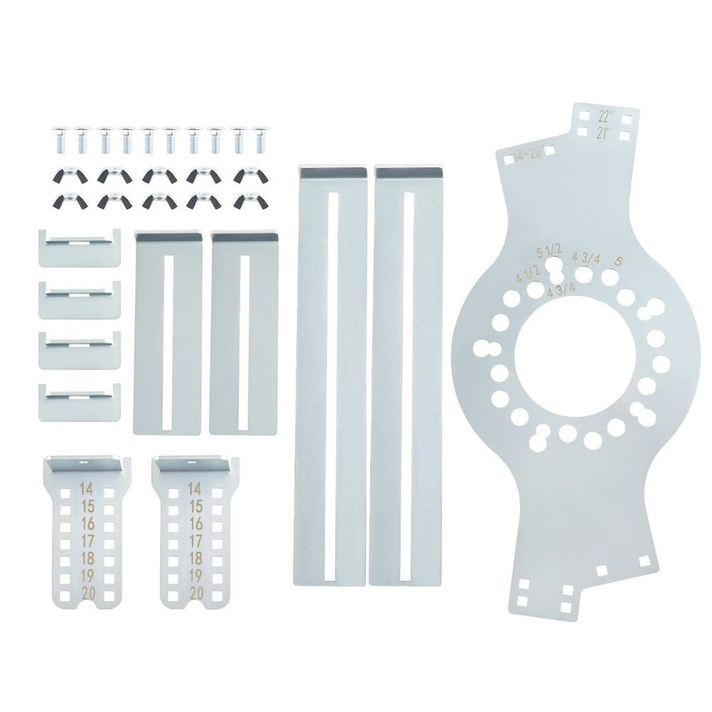 Wheel Offset Measuring Tool for 5x112 5x115 5x120 Pattern Fitment Simulator