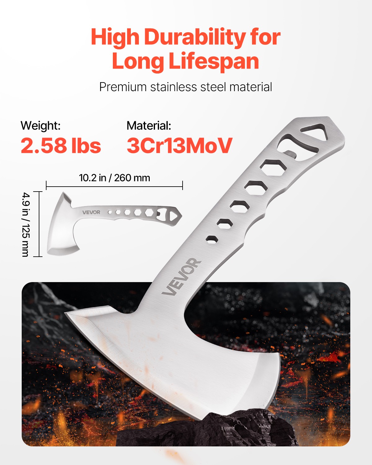 VEVOR Throwing Axes and Tomahawks 3 Pack Hatchet Axes and 3 Pack Throwing