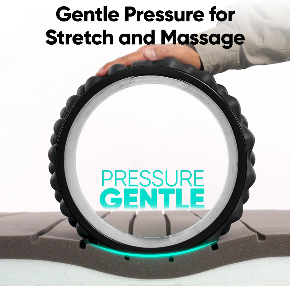 Back Roller, Back Wheel Foam Roller - Targeted Muscle Roller for Deep Tissue Mas