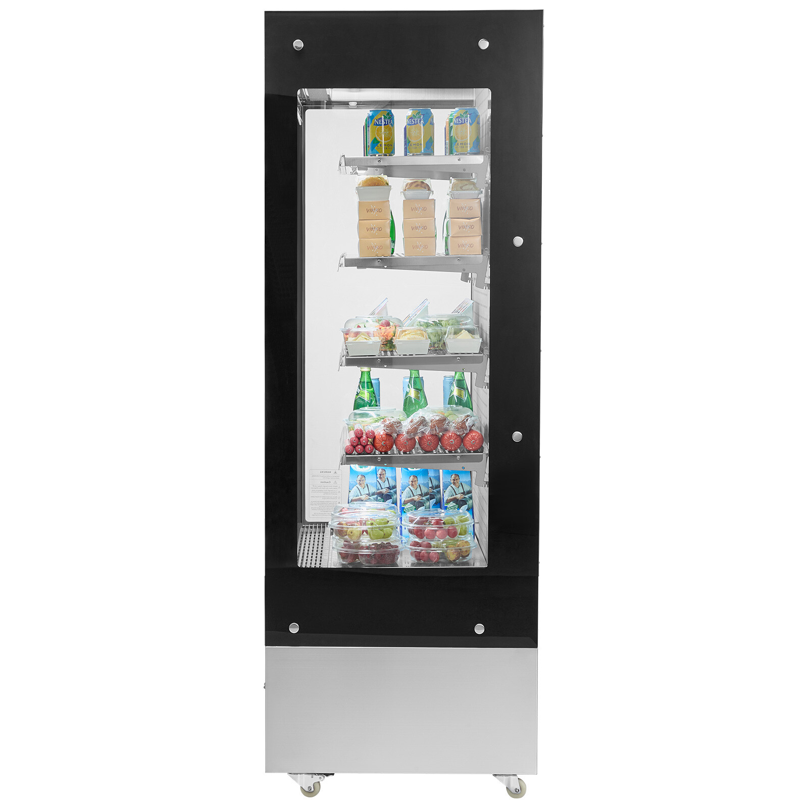 Open Air Merchandiser 4-Tier Display Cooler with Air Curtain 18.4cu.ft.