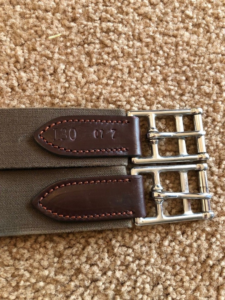 Equipe fancy stitched double elastic girth with changeable liners, 51"