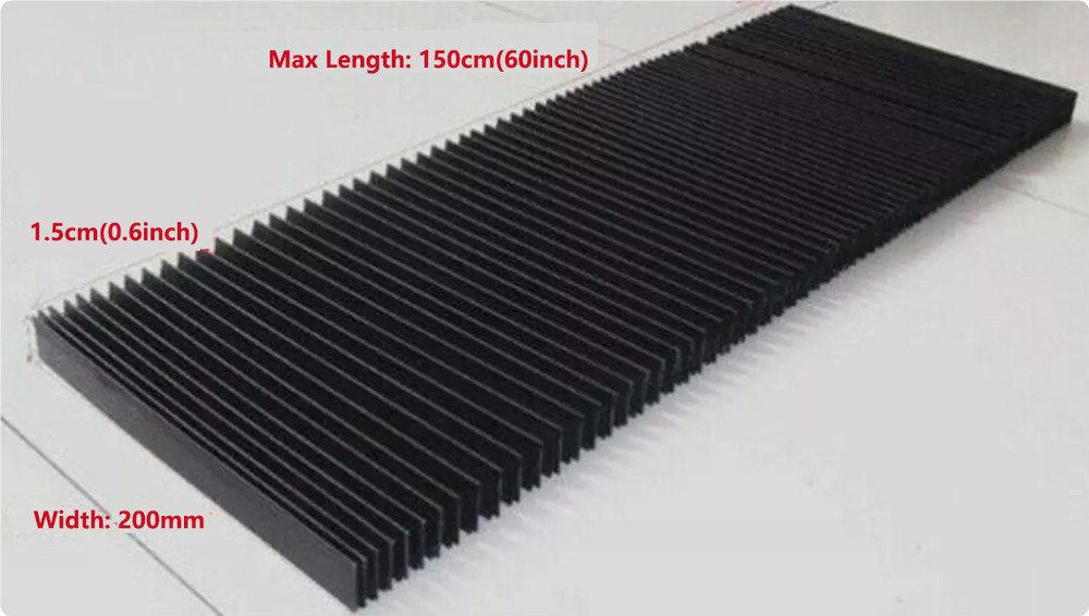 Milling machine flexible dust cover organ retractable protective cover